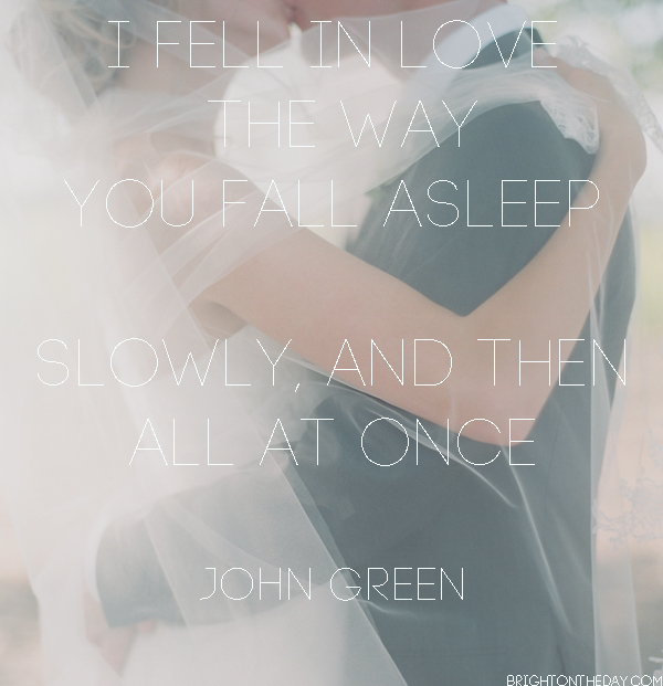 i fell in love the way you fell asleep