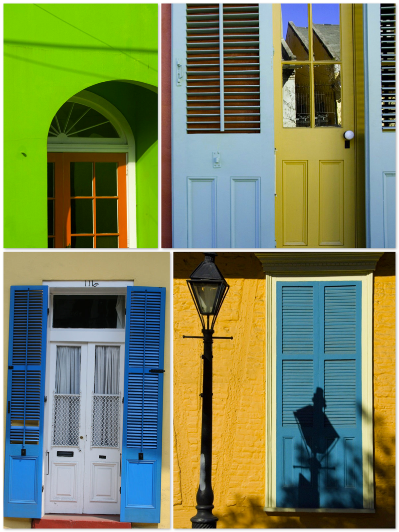 new orleans colored doors and shutters