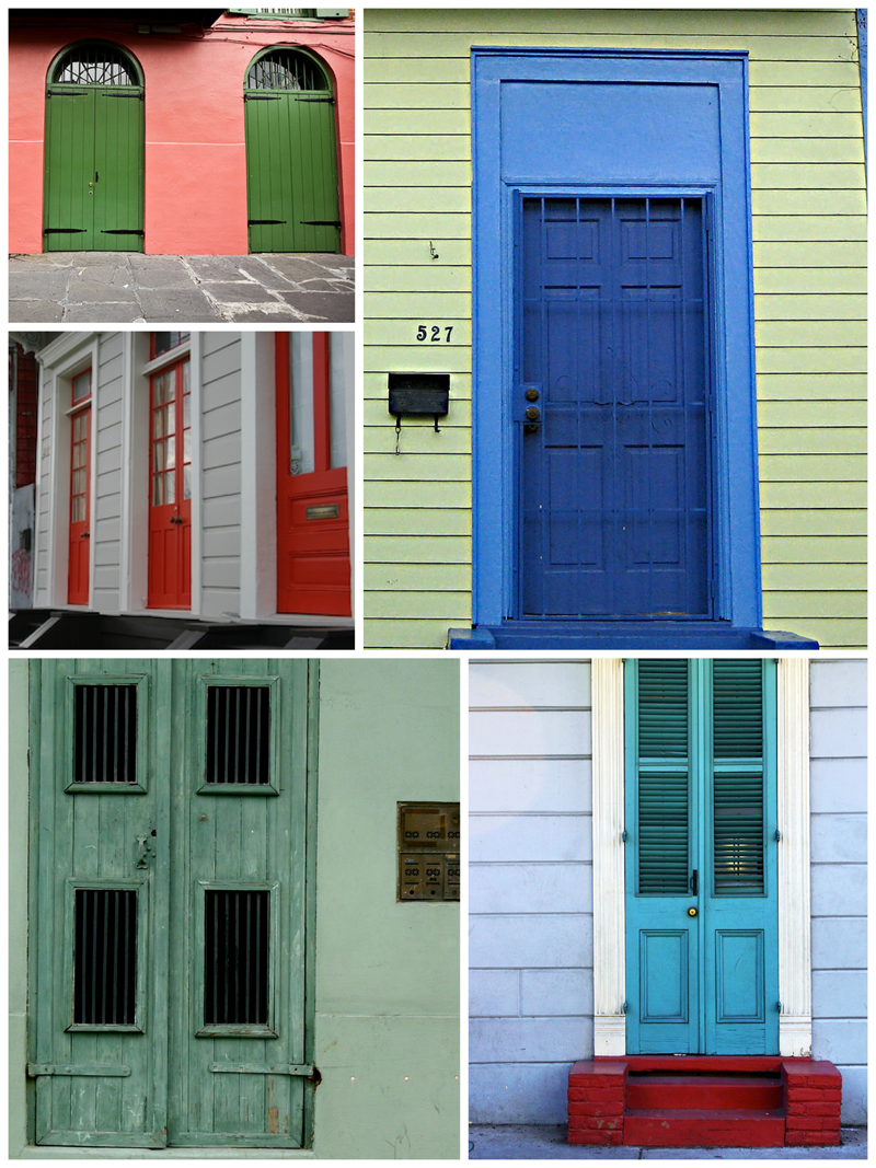 new orleans colored doors and shutters