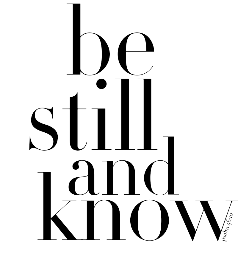 be-still-and-know