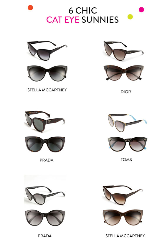 6 chic cat eye sunglasses