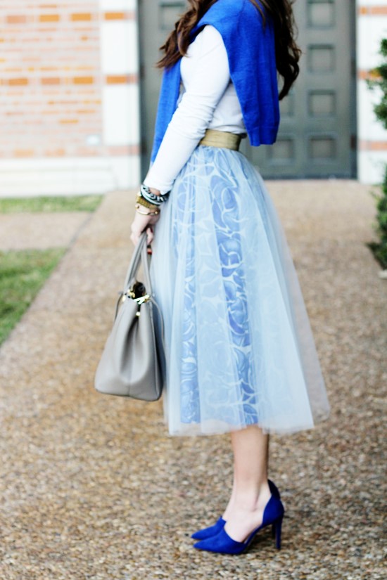 Blue Tulle Full Skirt • BrightonTheDay