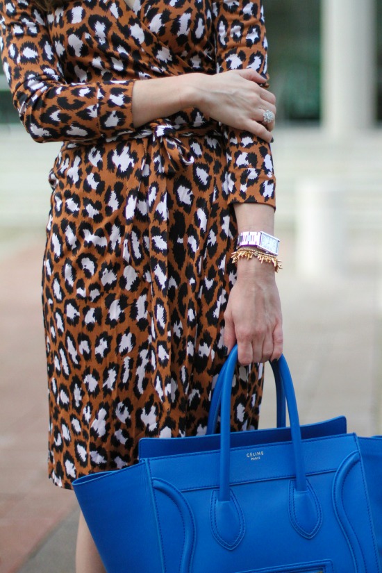 DVF Leopard Print Wrap Dress