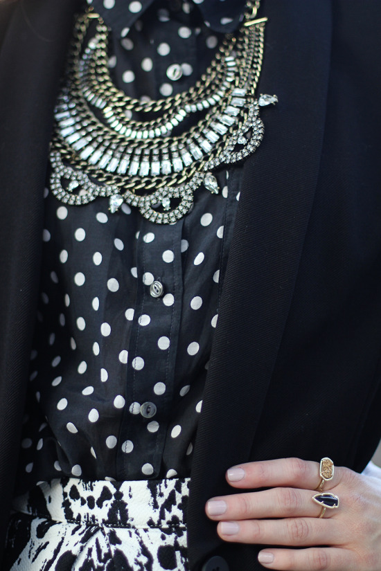 Statement Necklace + Mixed Prints