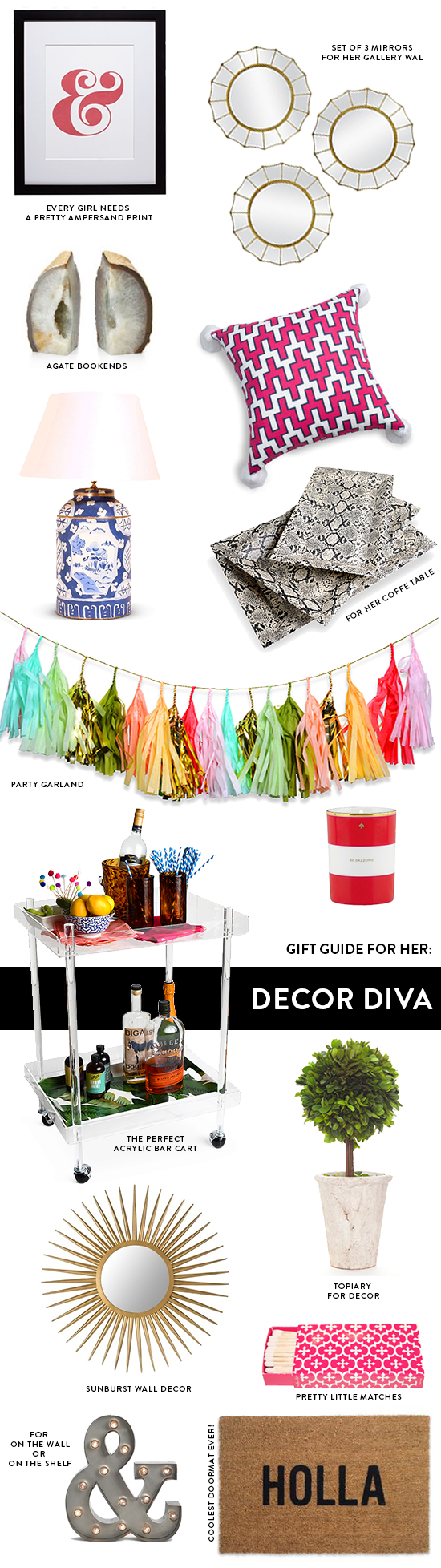 decor gift guide for her