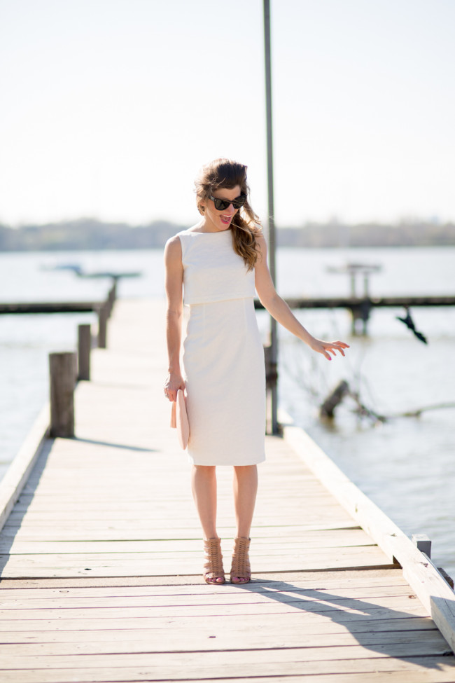 white midi dress easter sunday outfit