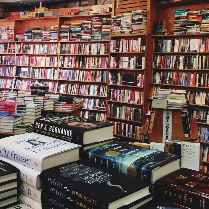 Inside Kramers Book Store in Dupont Circle
