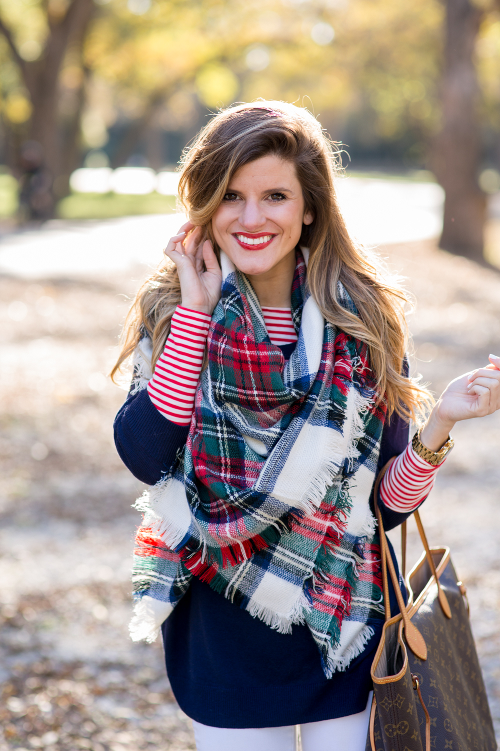 blanket scarf with riding boots-18