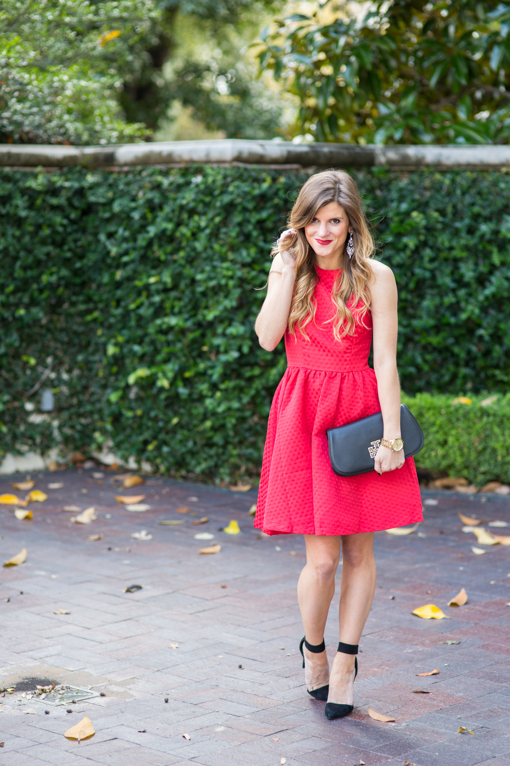 Little Red Dress - What to wear to a holiday party - festive holiday party attire