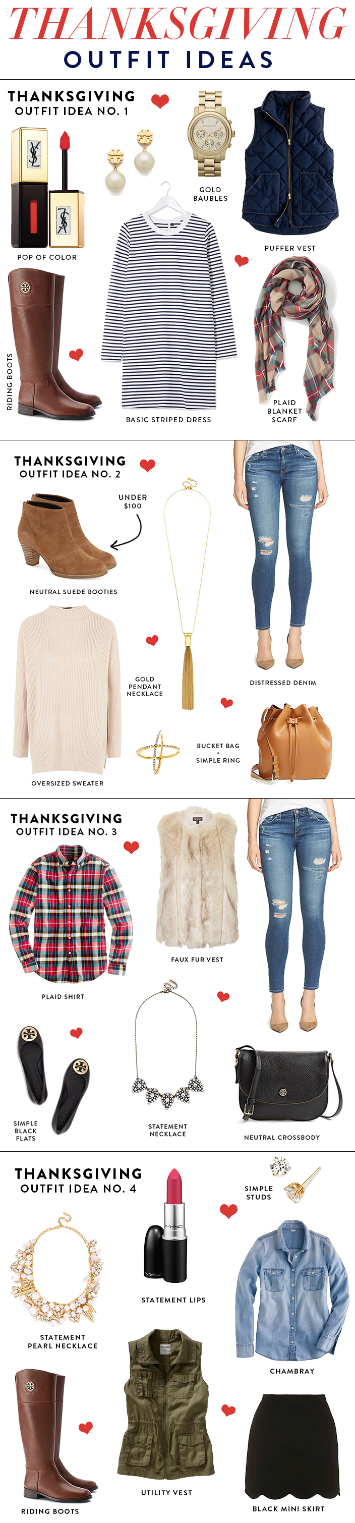what to wear to thanks giving - 4 different thanksgiving outfit ideas