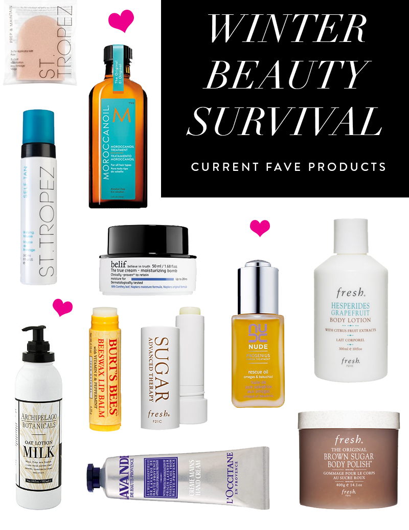 winter beauty survival guide on brightontheday blog