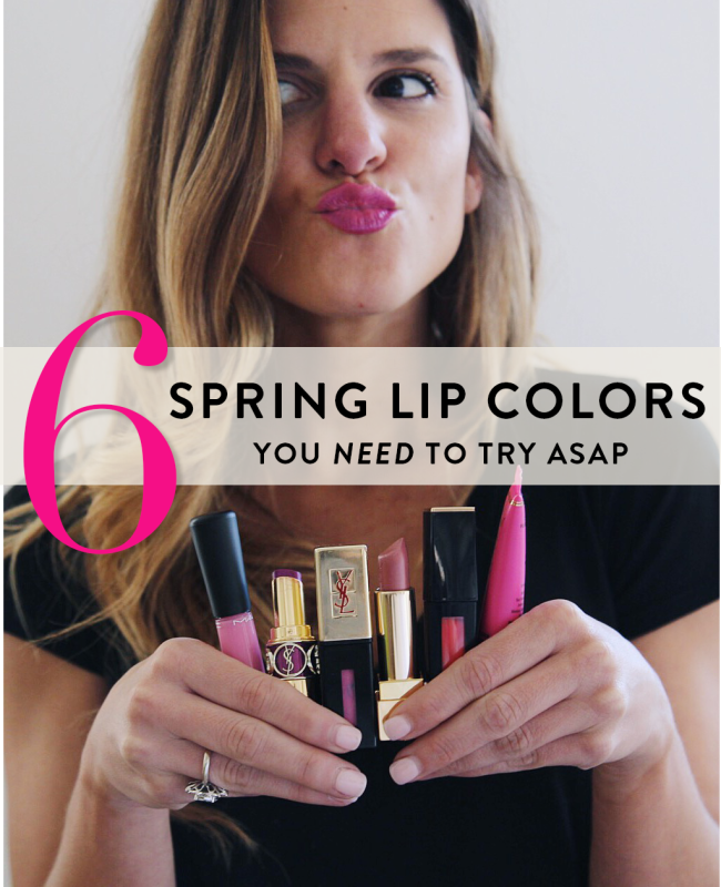 brightontheday blog sharing six spring lip colors to try now