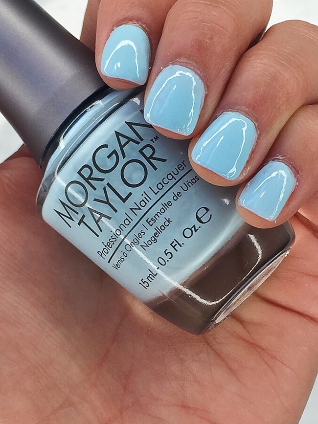 brighton the day baby blue nail color by morgan taylor 