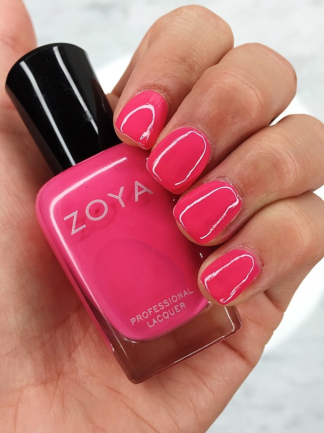 brighton the day hot pink nail color by zoya 
