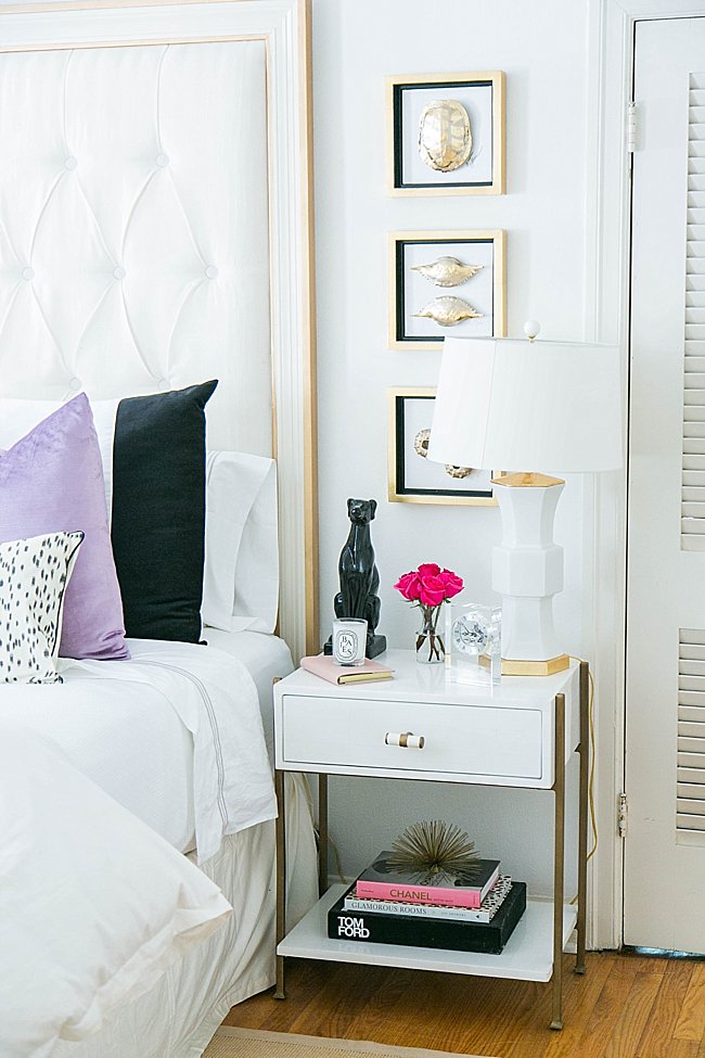 brighton keller bedroom shoot bedside table details