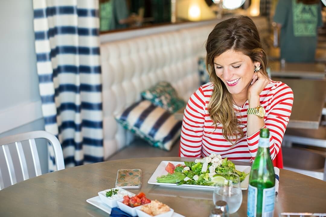 Red Striped Top + Lunch-140