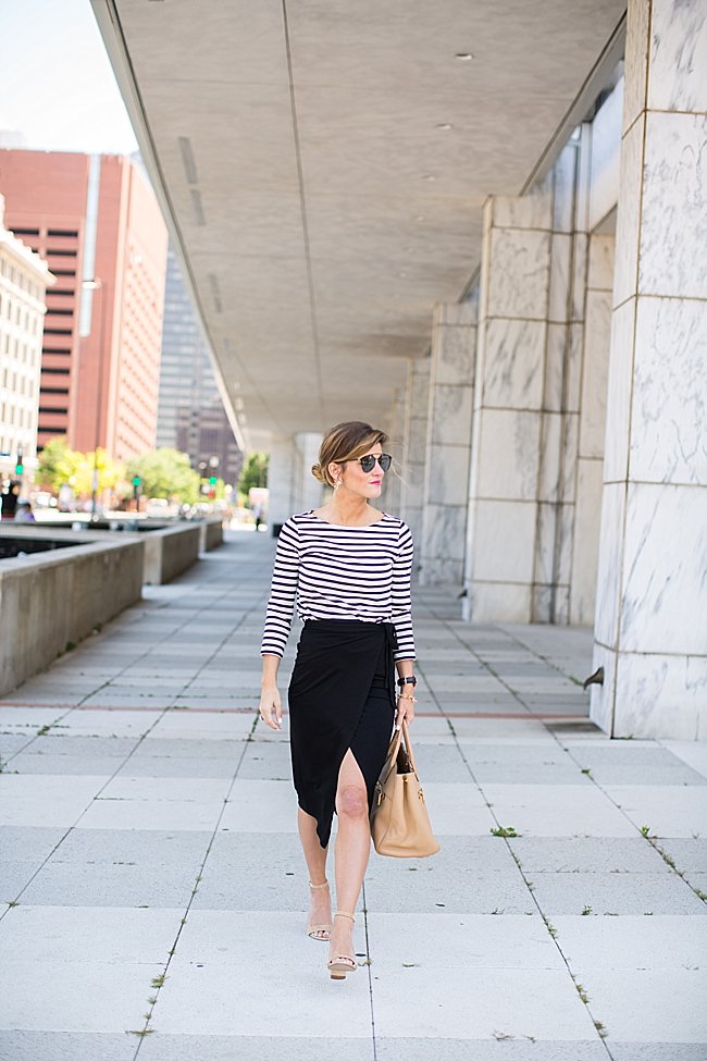 Striped Shirt + Wrap Maxi Skirt-50 (1)