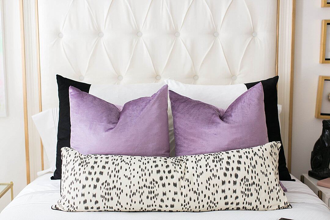 brighton keller bedroom bed pillow detail
