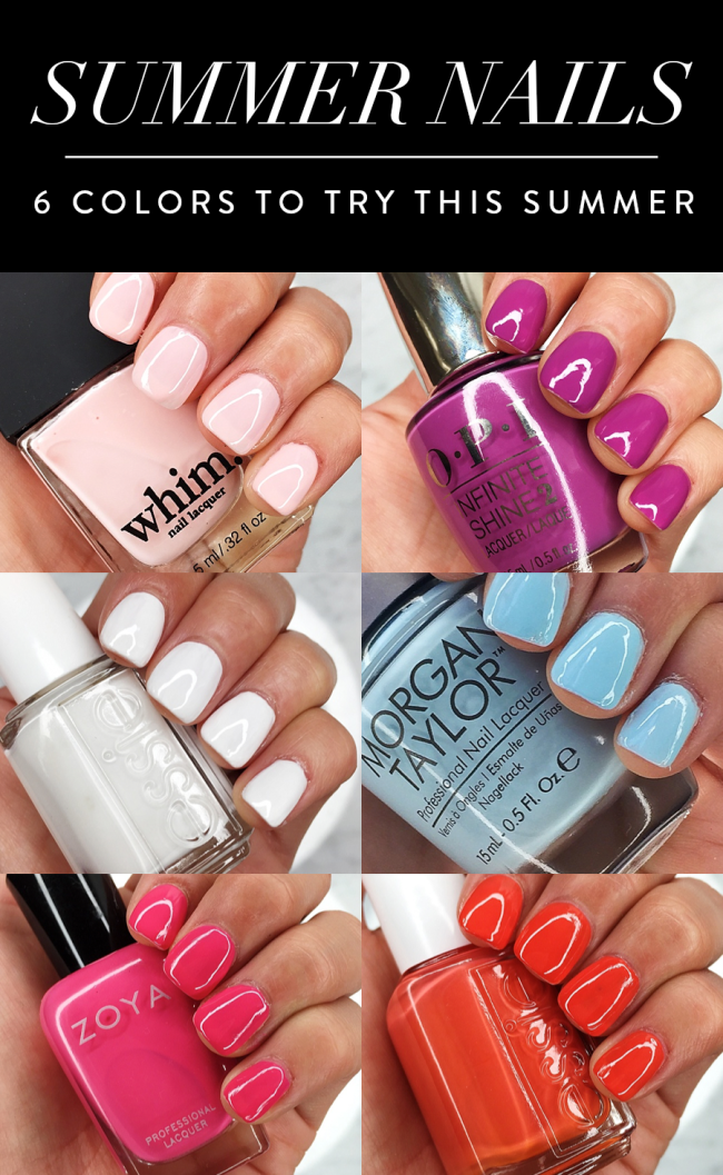 summer nails colors to try this summer // nail colors to try this summer