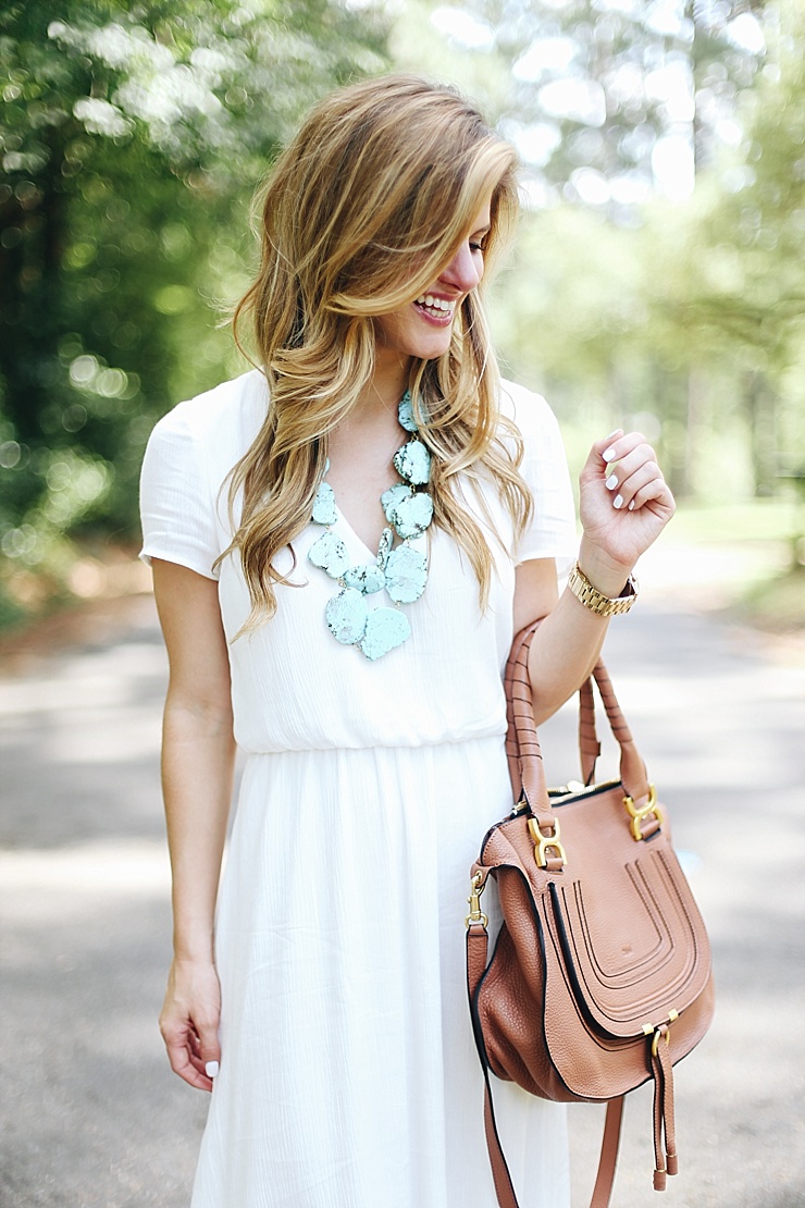 white midi dress and turquoise statement necklace_-21