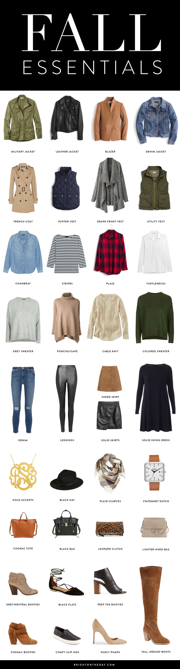 fall must haves, fall essentials, fall capsule wardrobe, fall basics for cute fall outfits