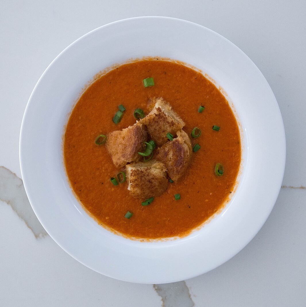 BTD MEAL PLAN WEEK 4 - Tomato Soup & Grilled Cheese Croutons
