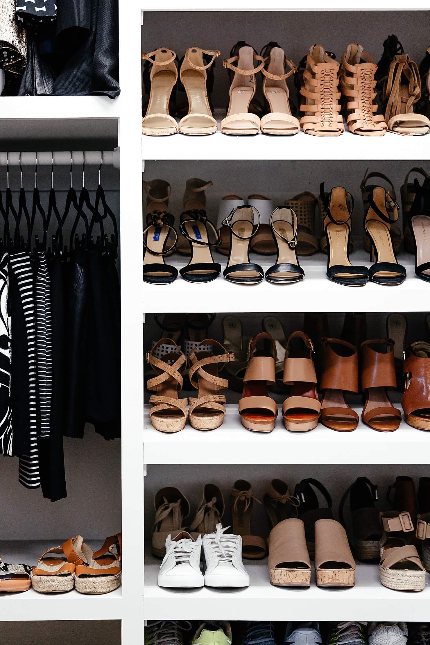 brighton keller new home closet reveal shoe organization