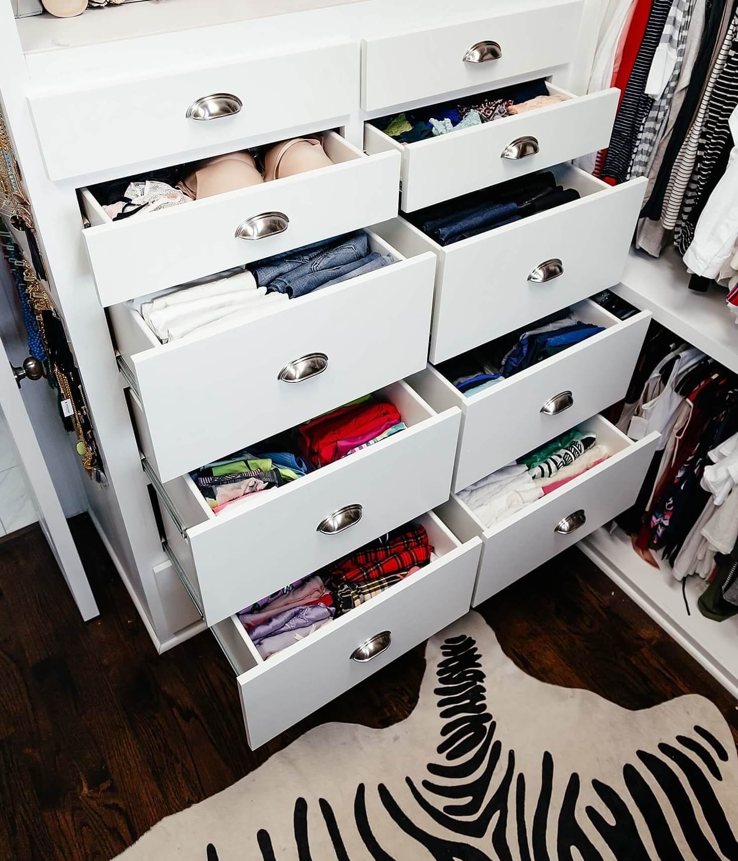 brighton keller new home closet reveal drawers sneak peek