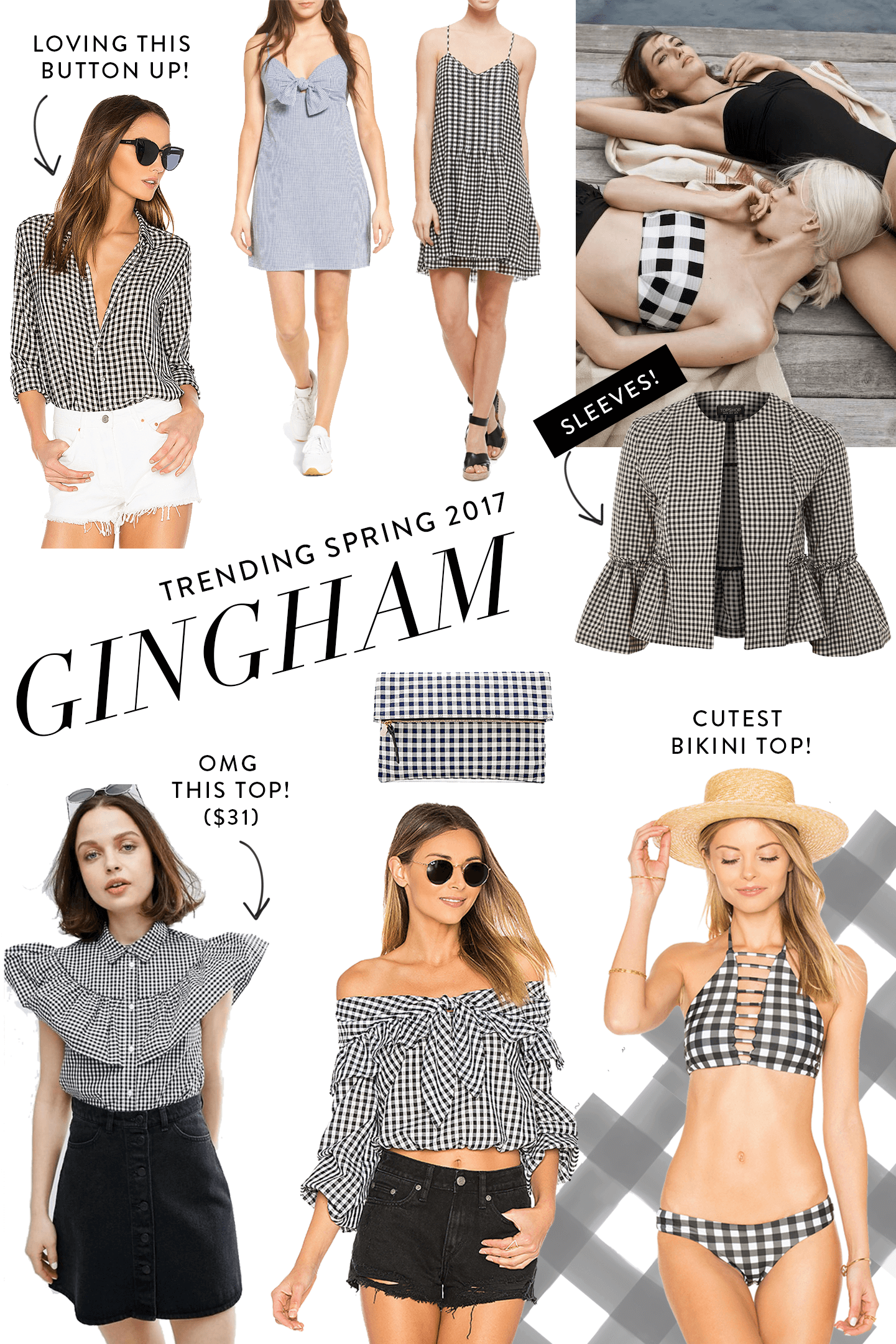gingham round up for spring 2017
