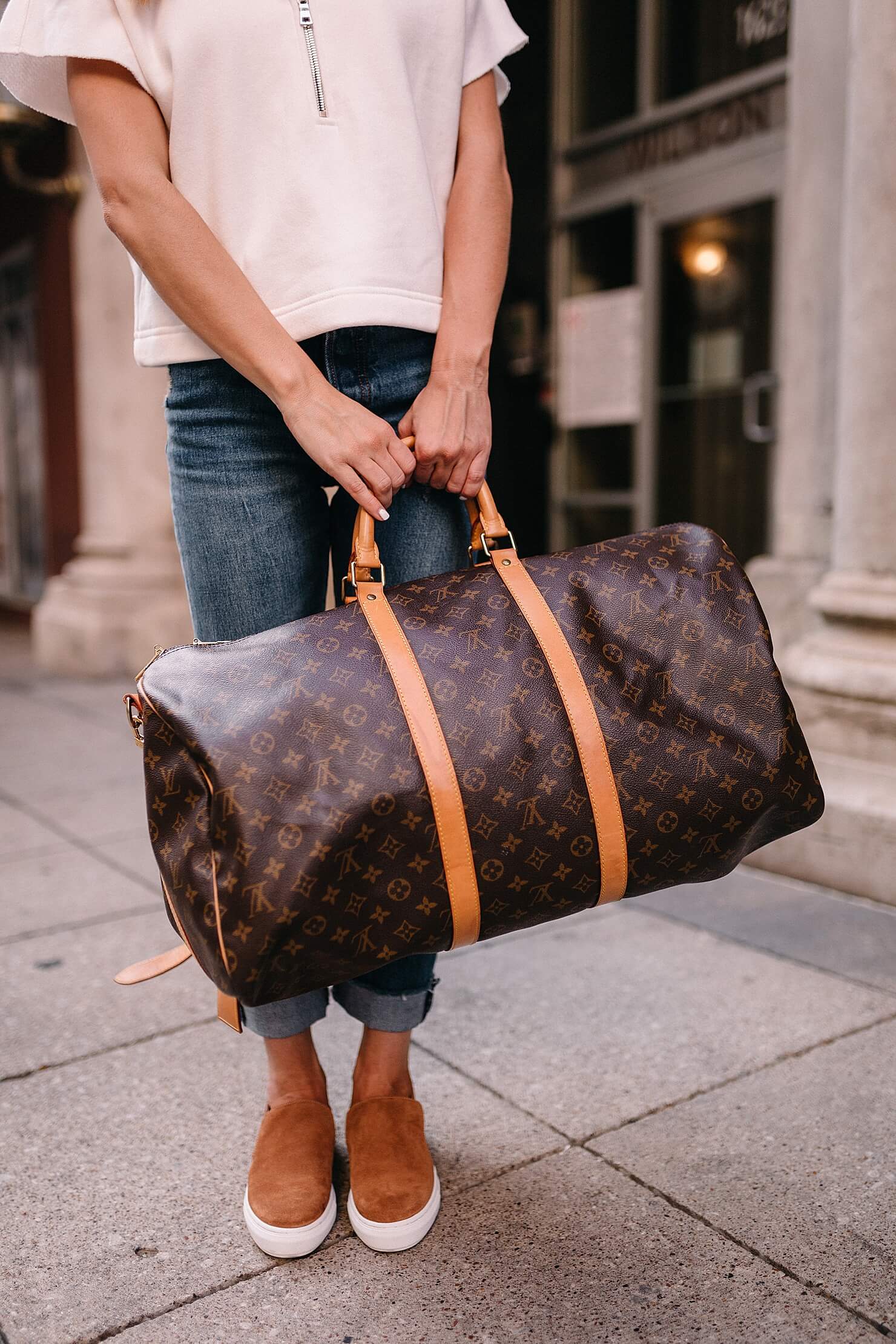 Louis Vuitton catchall travel duffle bag