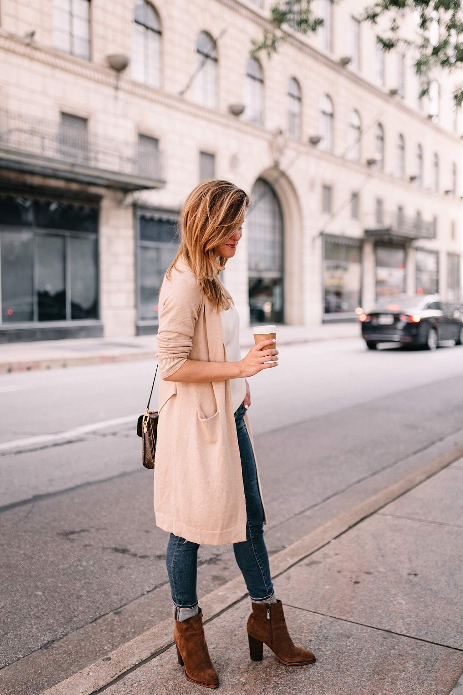 long cardigan outfit