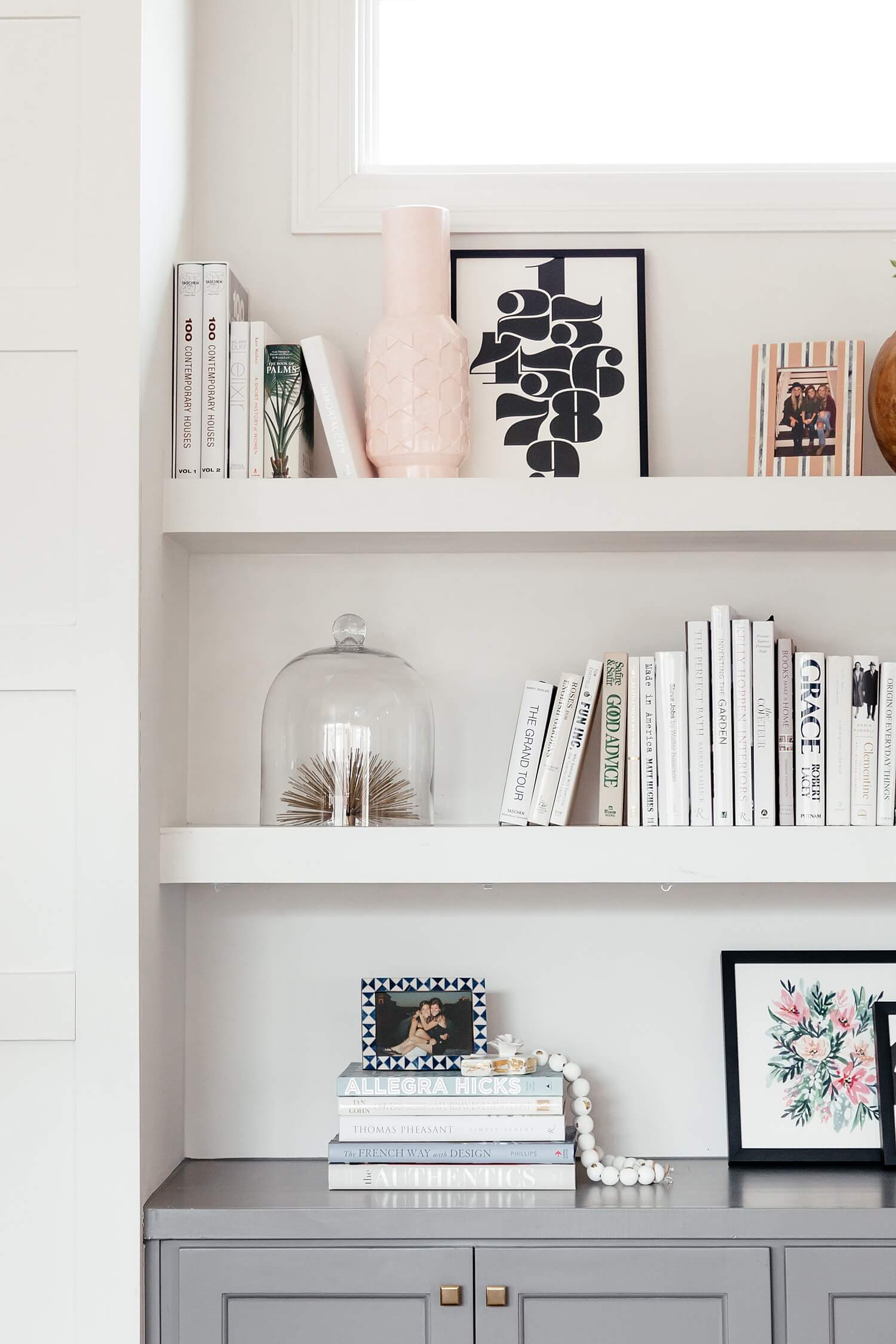 brighton keller home living room bookshelves