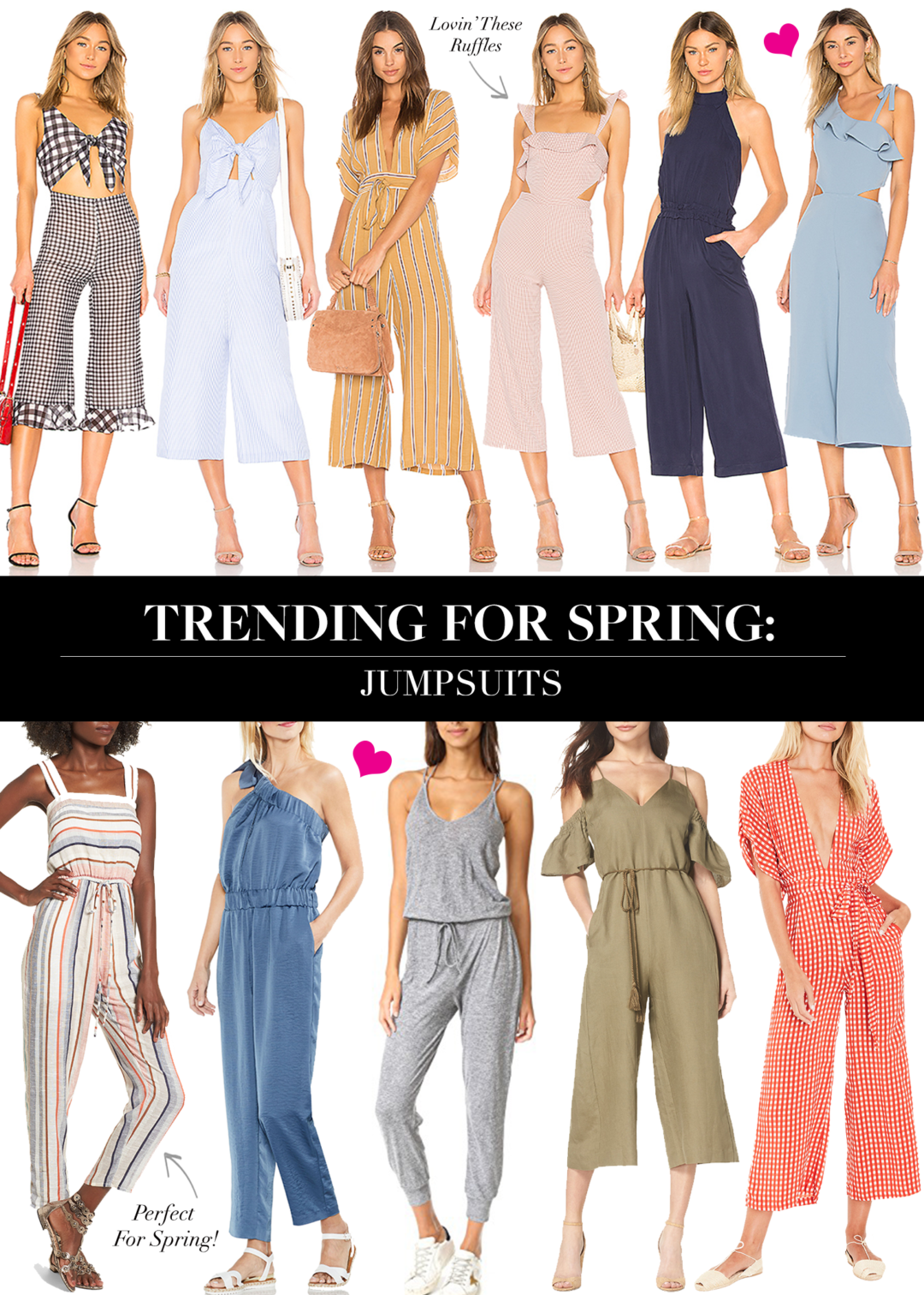 Praise Hands For The Jumpsuit Trend This Spring • BrightonTheDay