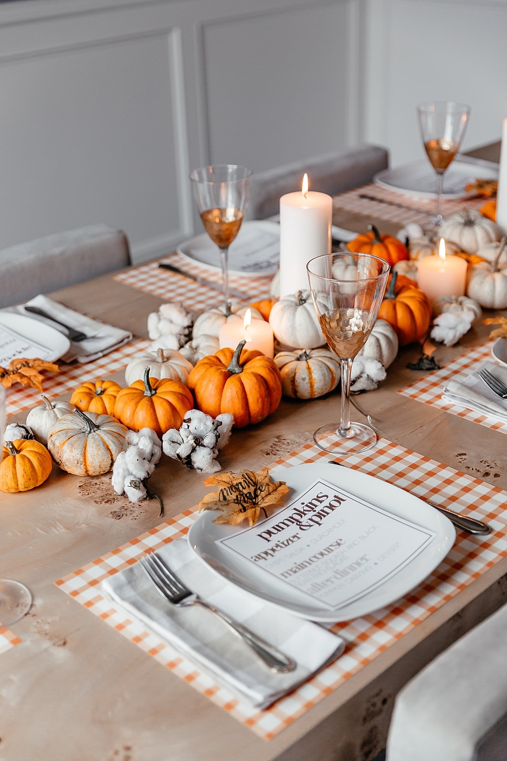 brighton keller dining room fall theme tablescape