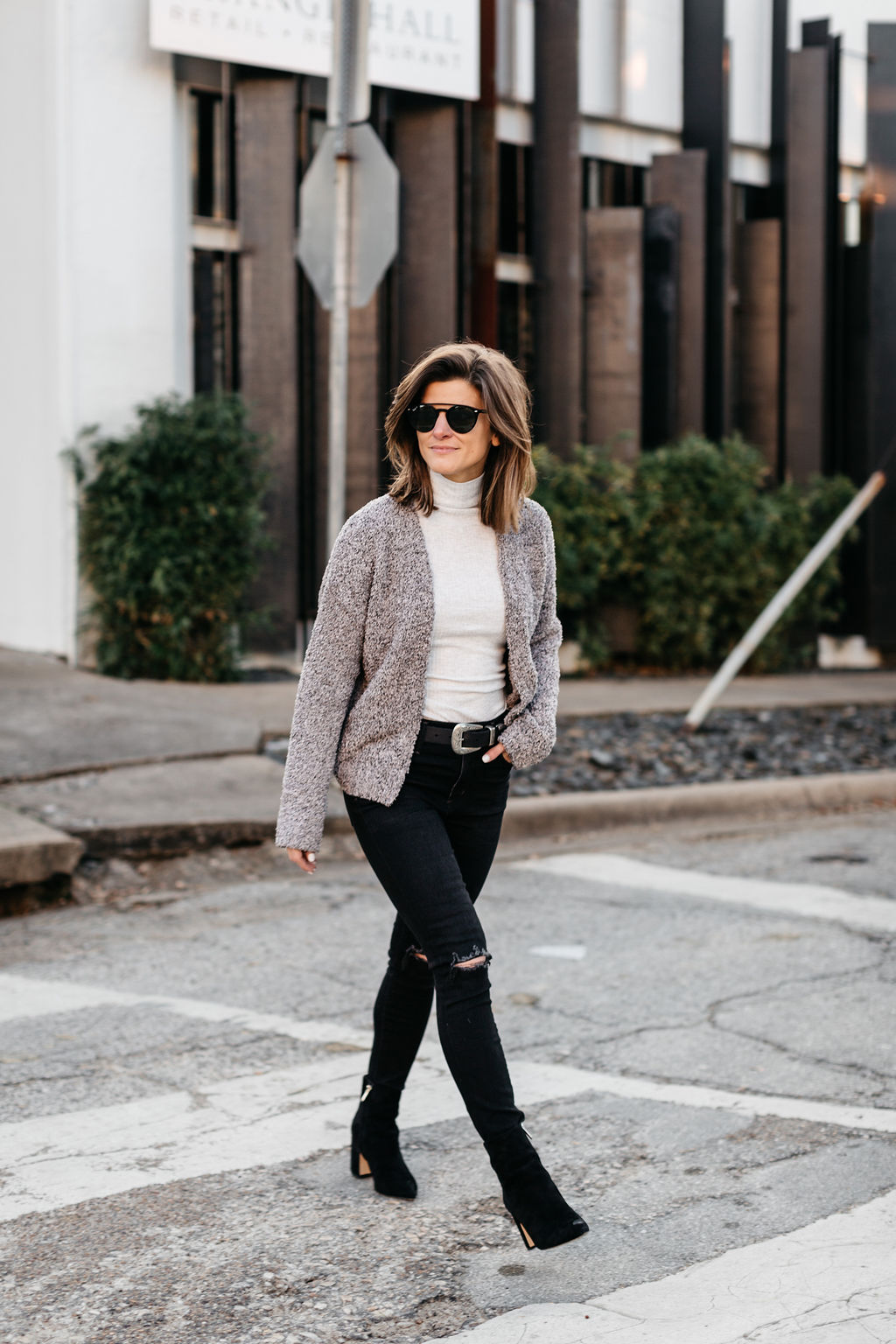 how to style a quick winter date night look