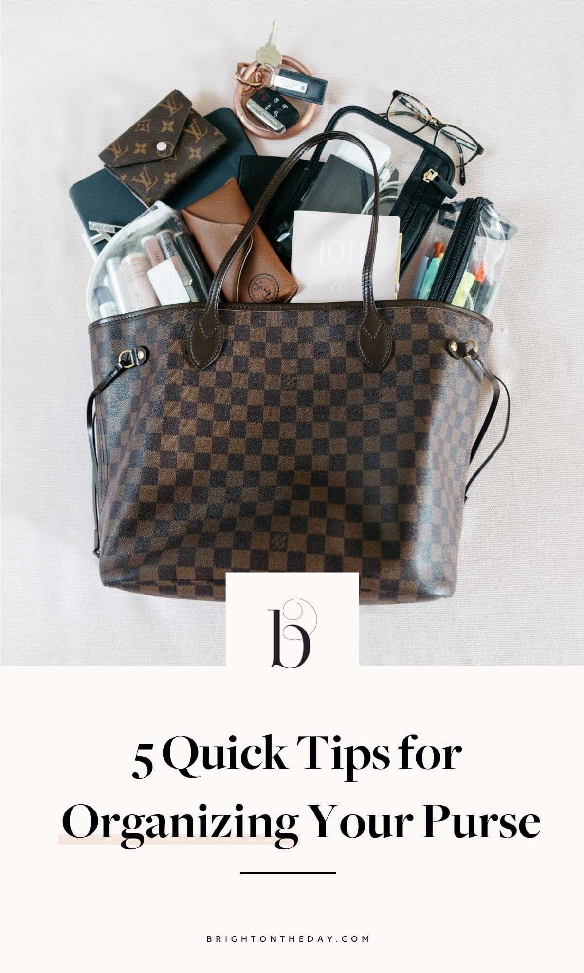 tips to organize purse