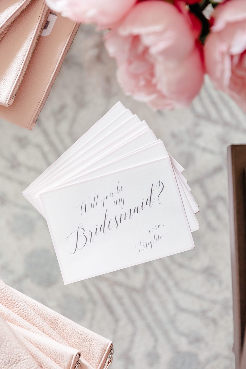 will you be my bridesmaid? custom card asking bridesmaid