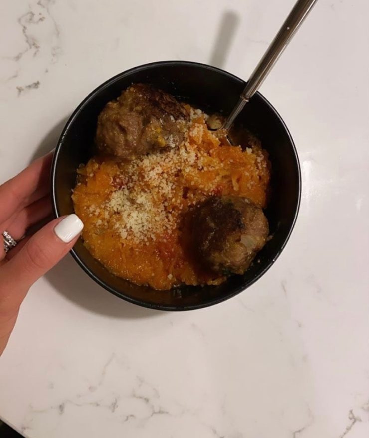 brighton keller spaghetti squash recipe with meatballs