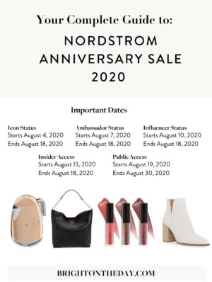Nordstrom Anniversary Sale 2020 • BrightonTheDay
