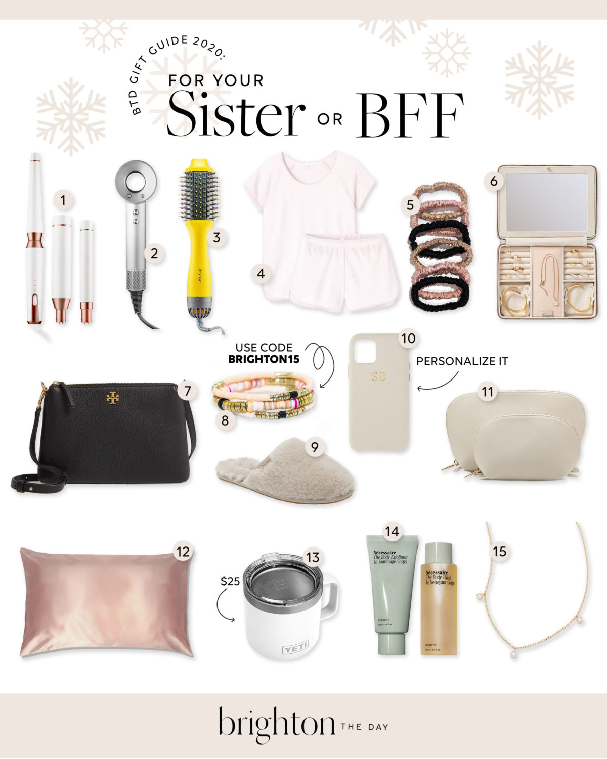 Gift guide for her, gift guide for sister or BFF