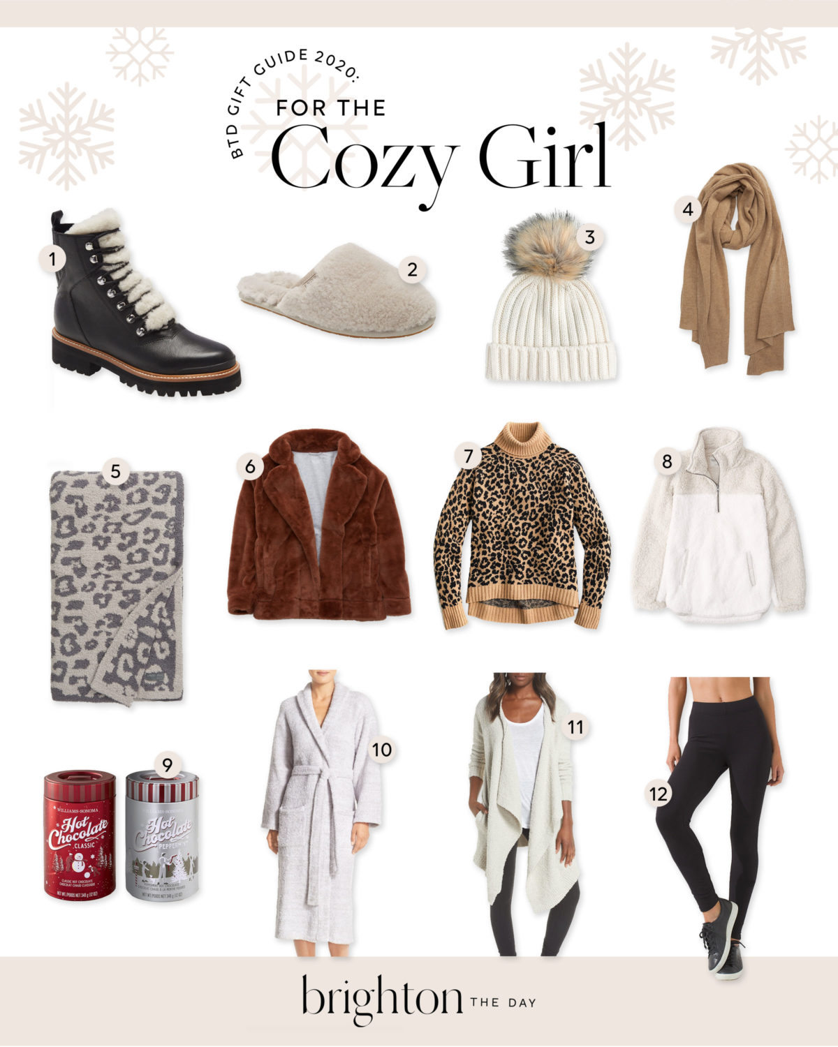 gift guide for the cozy girl