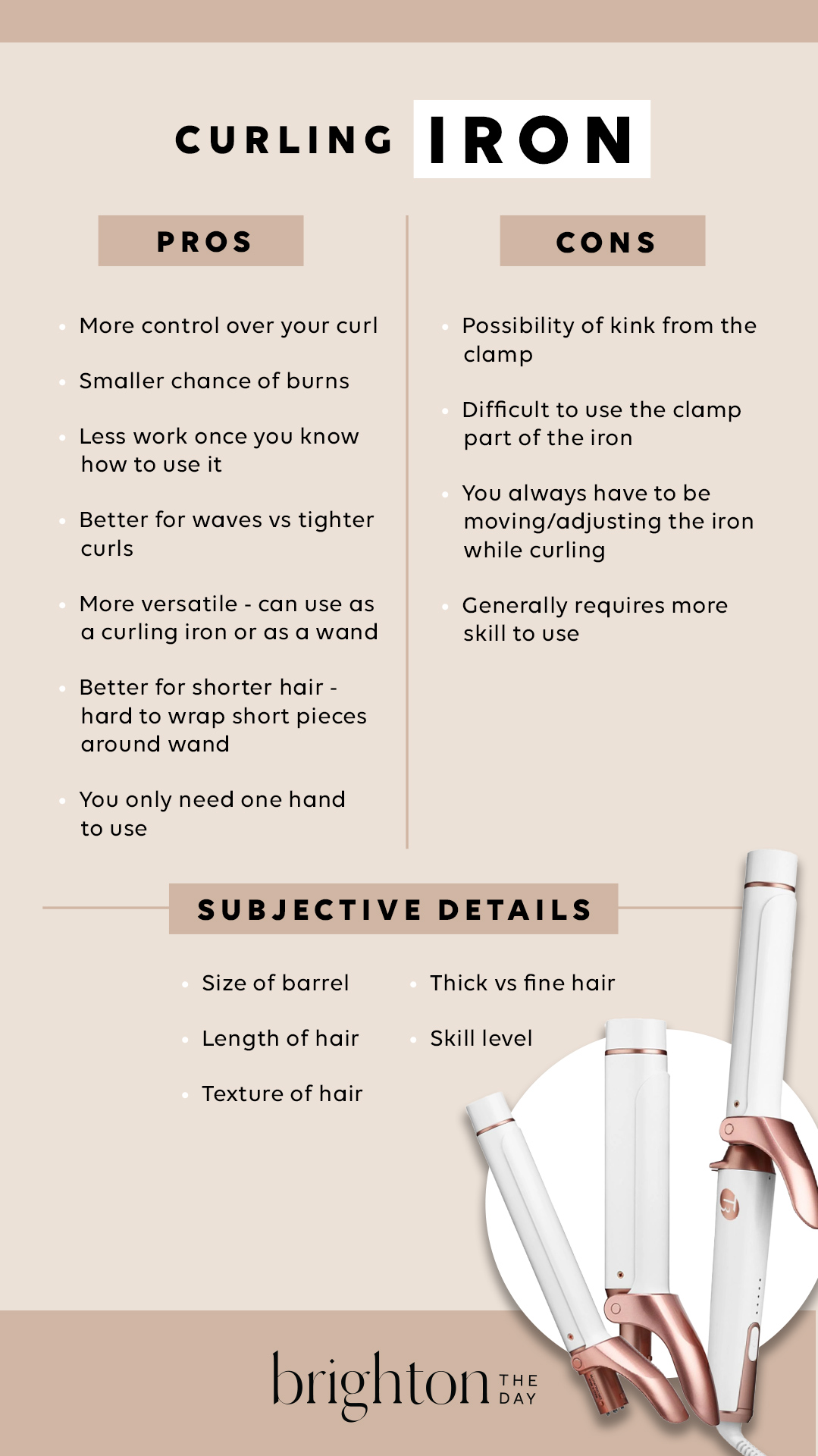 curling iron pros and cons