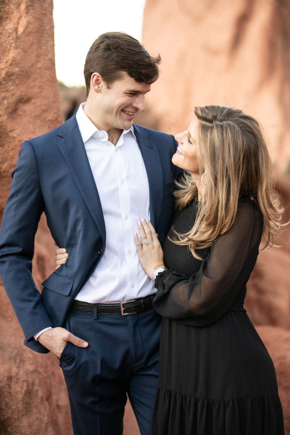 brighton and duncan engagement photos, garden of the gods engagement photo shoot, what to wear for engagement photos, Colorado engagement photos