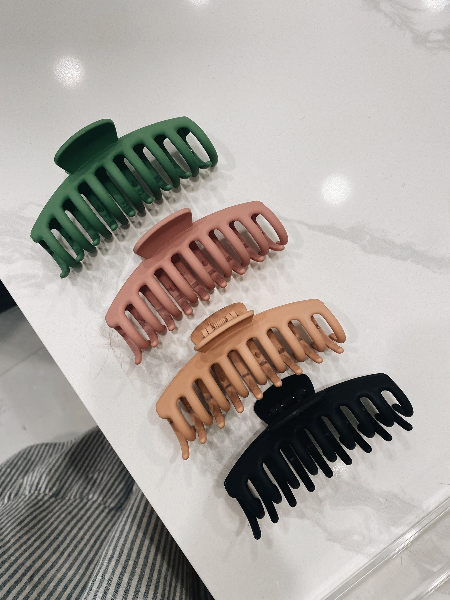 Brighton Butler amazon best sellers big hair clip in green, pink orange and black