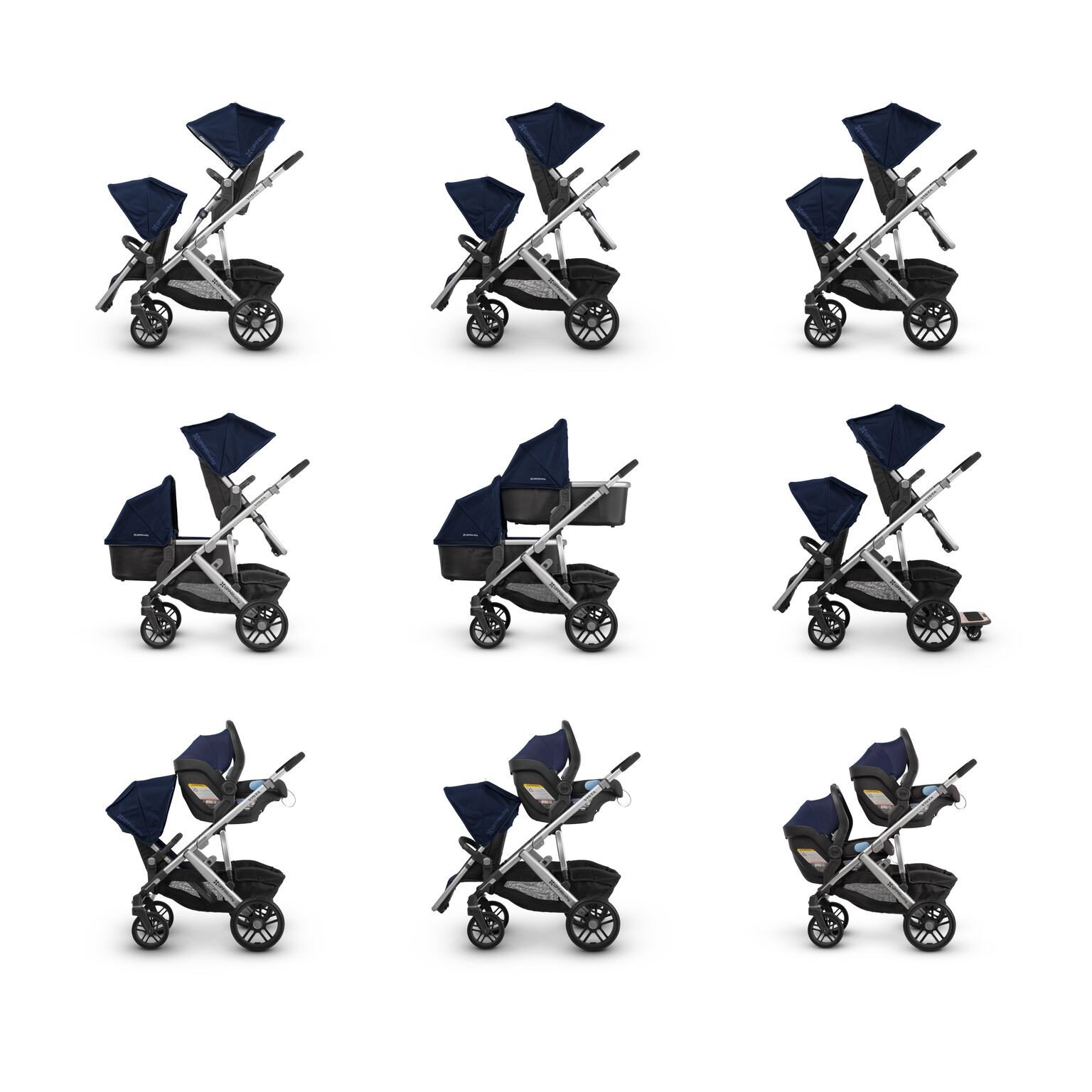uppa baby stroller configurations