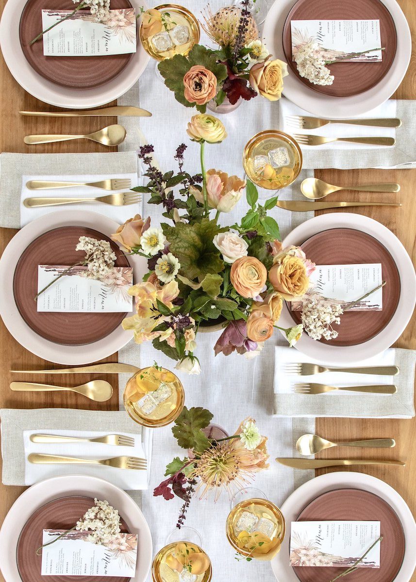 fall tablescape inspo by table + dine