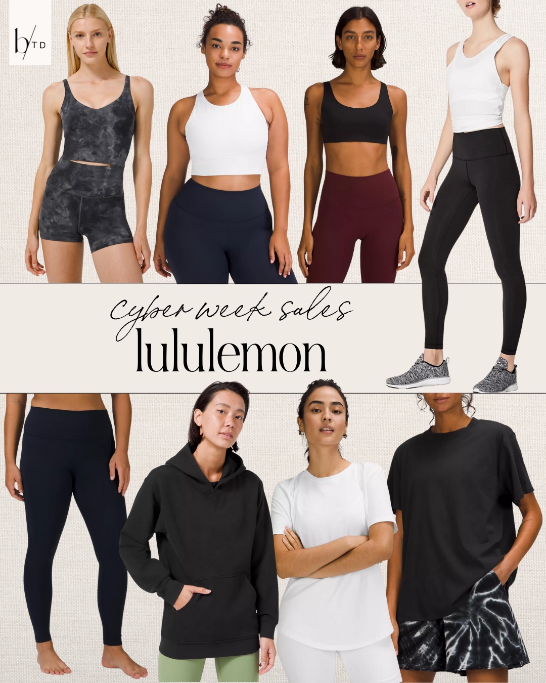 lululemon gift guide for her cyber week sales 