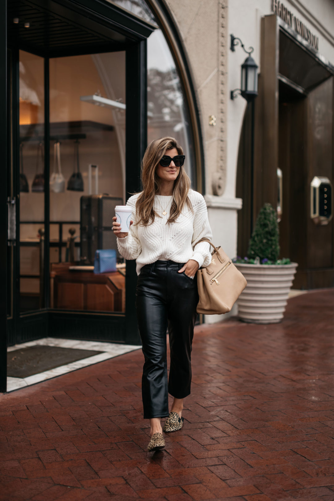 My Favorite Way to Style Cropped Leather Pants • BrightonTheDay