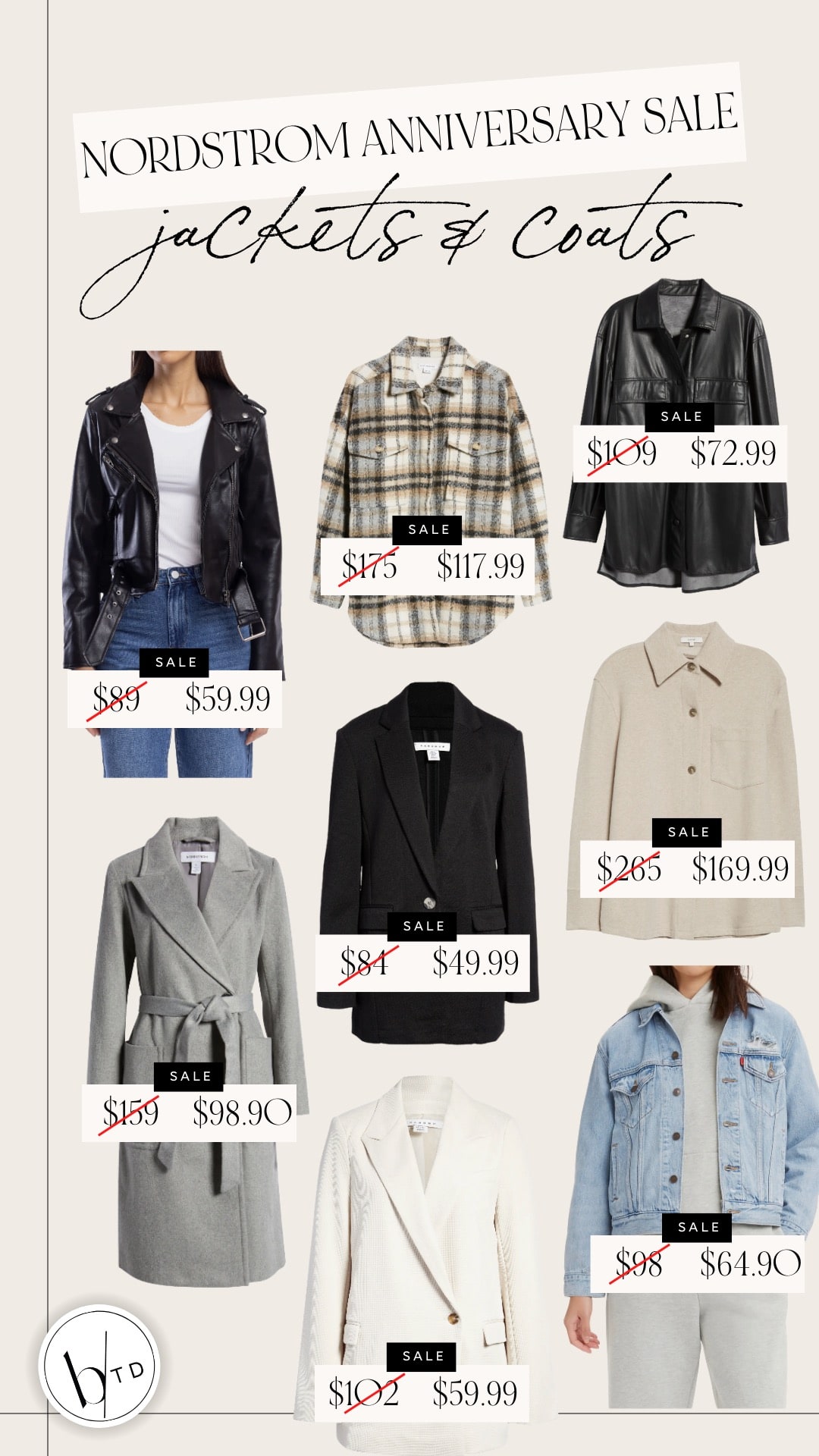 Brighton Butler Nordstrom Anniversary Sale 2022 Picks jackets and coats