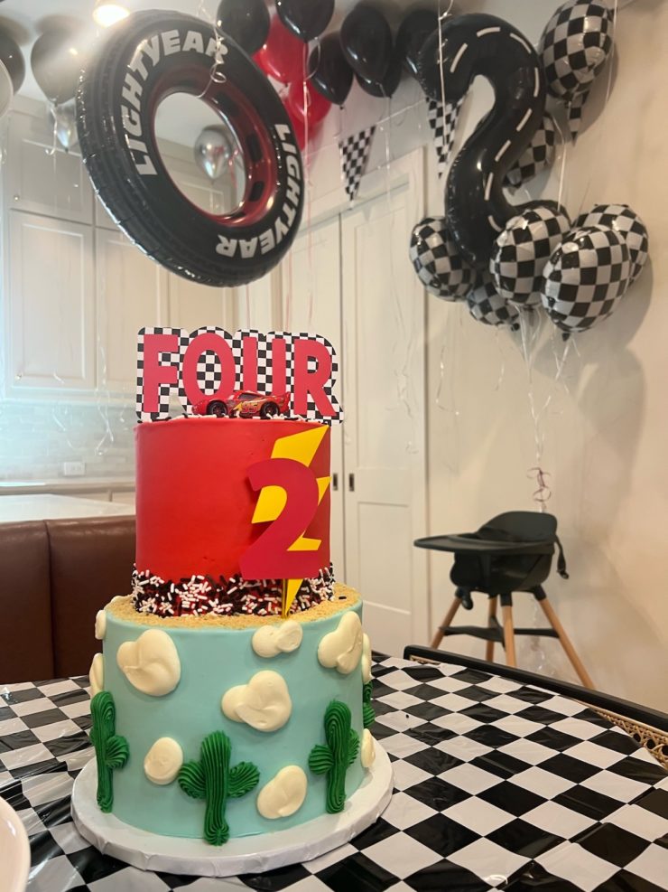 Brighton Butler son Four's Cars Themed Birthday Party